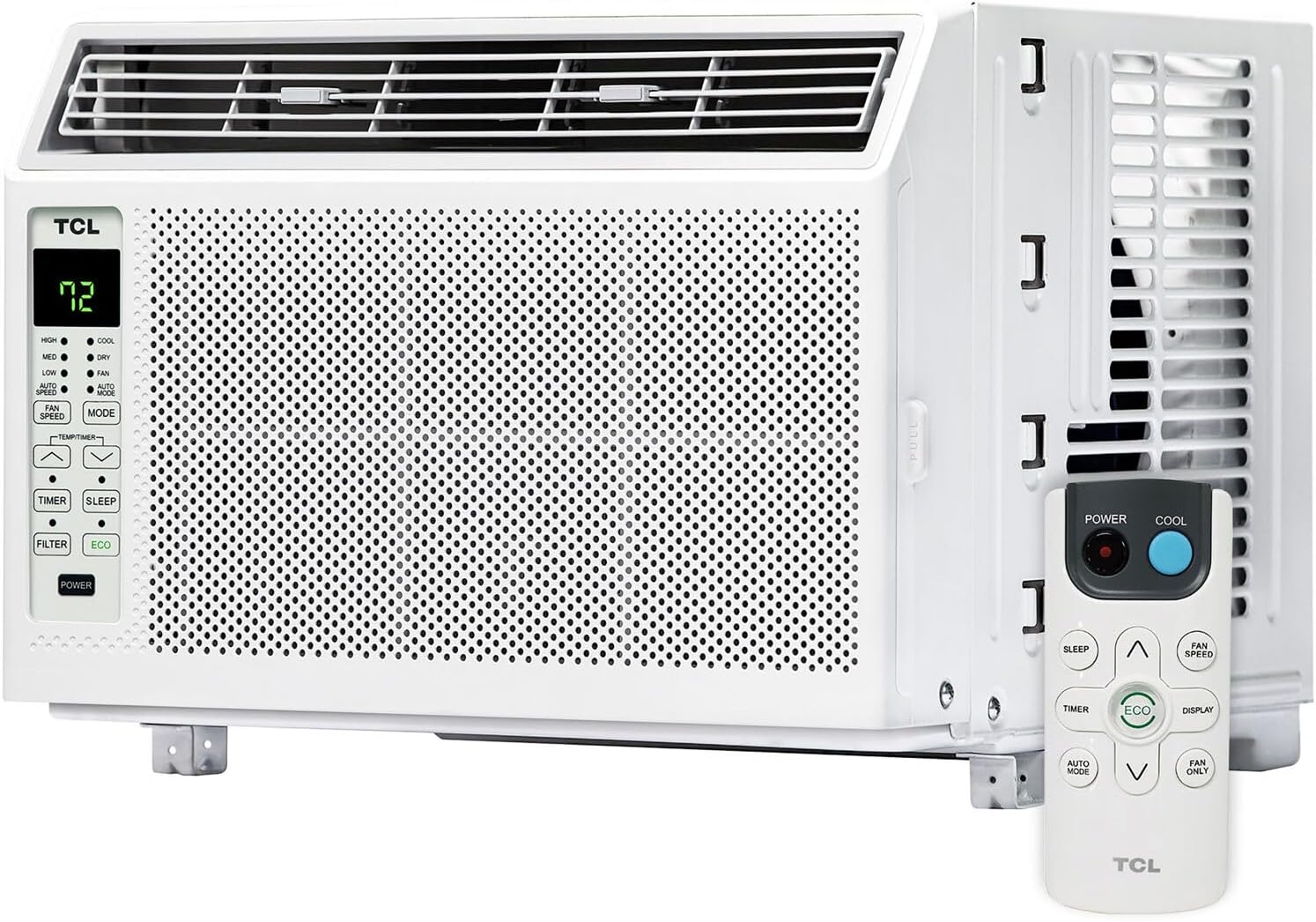 TCL 6,000 BTU Window Air Conditioner, Fan & Dehumidifier, 250 Sq. Ft., Remote Control, Easy-to-Use, Reusable Filter - H6W23W