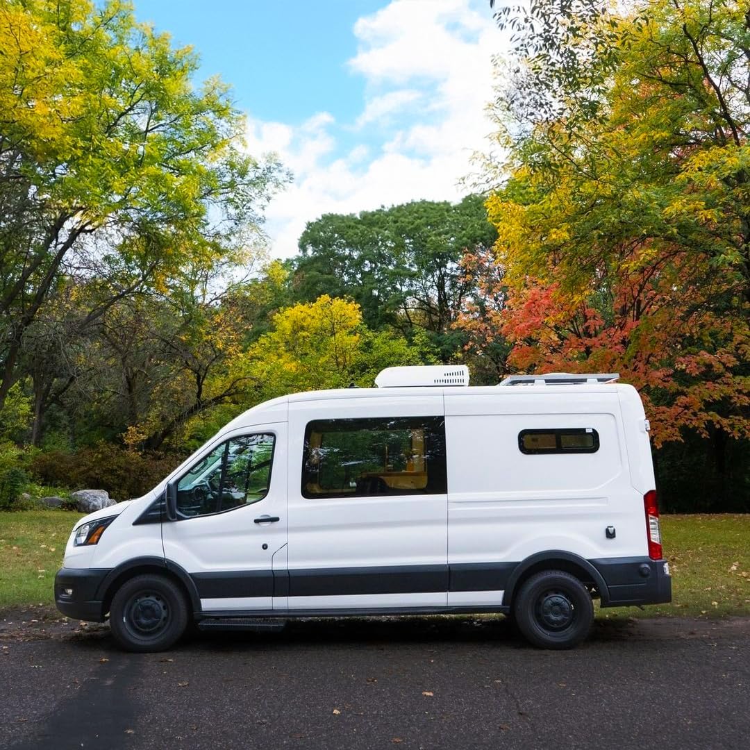 RecPro RV Air Conditioner 13.5K BTU | Low Profile Non-Ducted AC with Heat Pump | Quiet Cooling & Heating | 110–120V | Easy Install | for Campers, Travel Trailers, RVs, Motorhomes, Food Trucks (White)