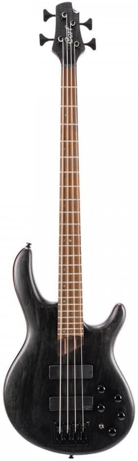 Cort Artisan Series B4 Element Bass Guitar, Open Pore Transparent Black
