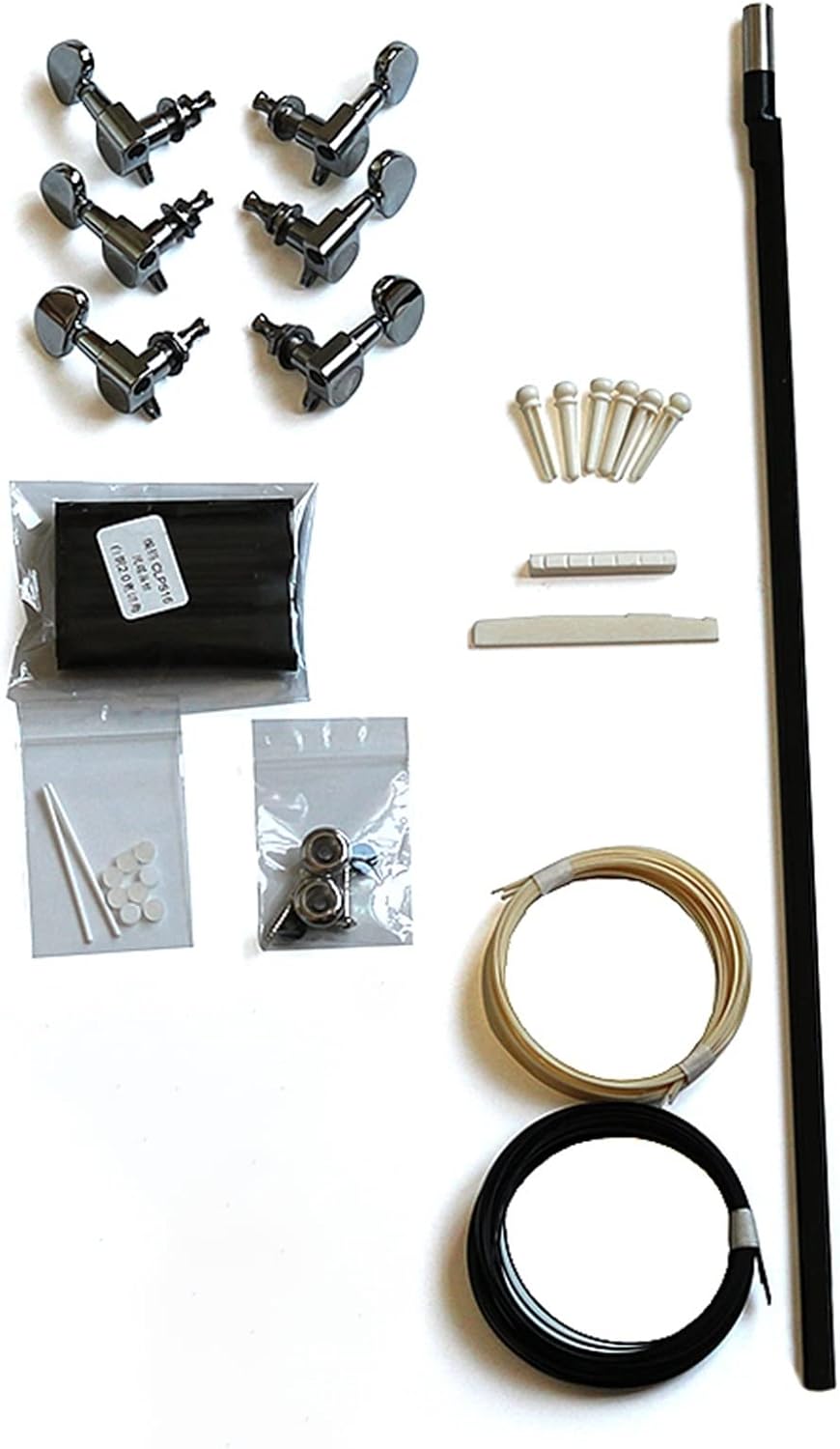 Peach Core Back Side Spruce Surface Full Single Folk Guitar Full Set of Materials Combination Guitar Making Materials DIY Guitar Kit