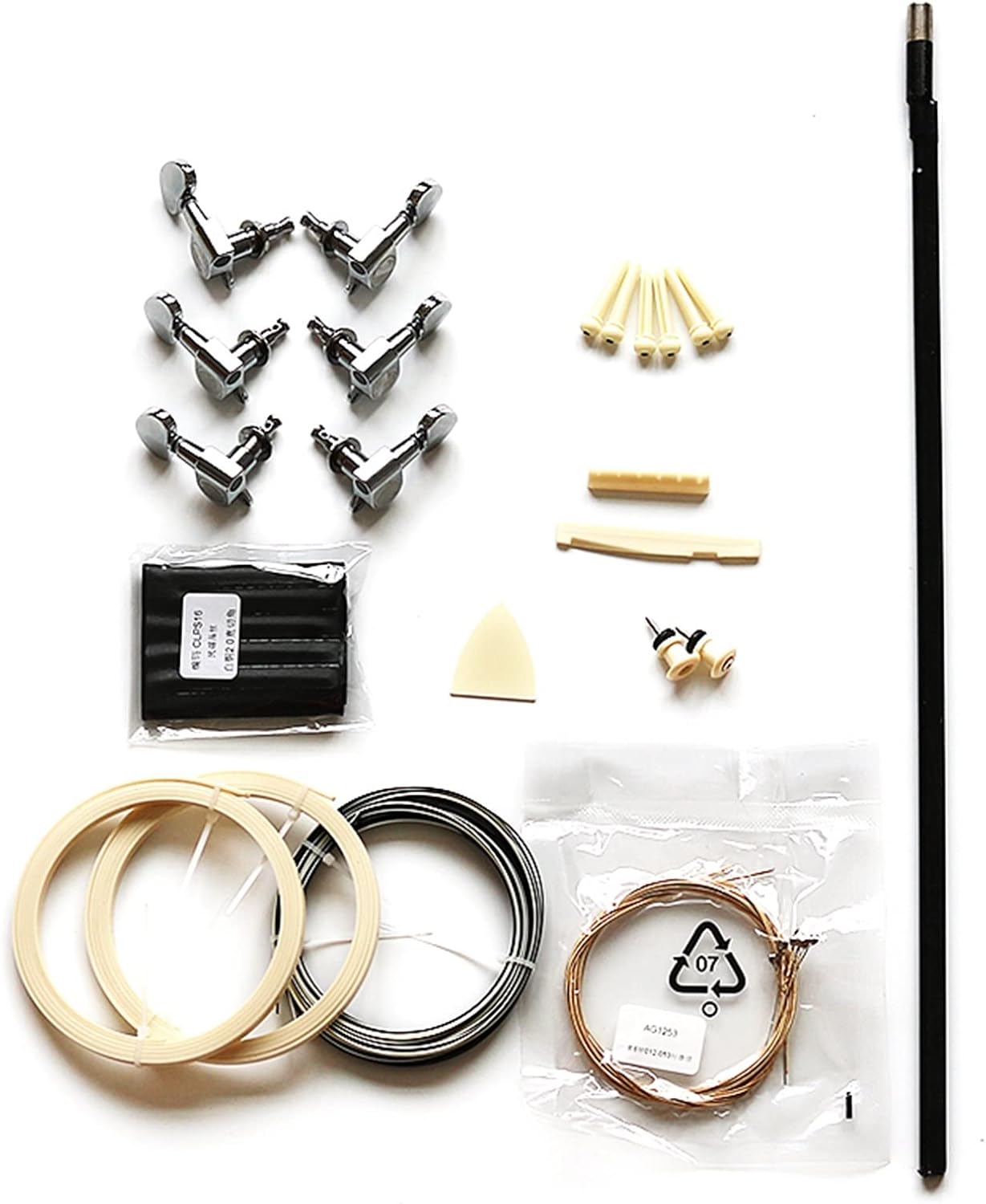 Folk Guitar Face Single Material 2A Spruce Face Single Rosewood Bottom Side Guitar Full Set of Accessories Material Combination Unfinished Guitar Body