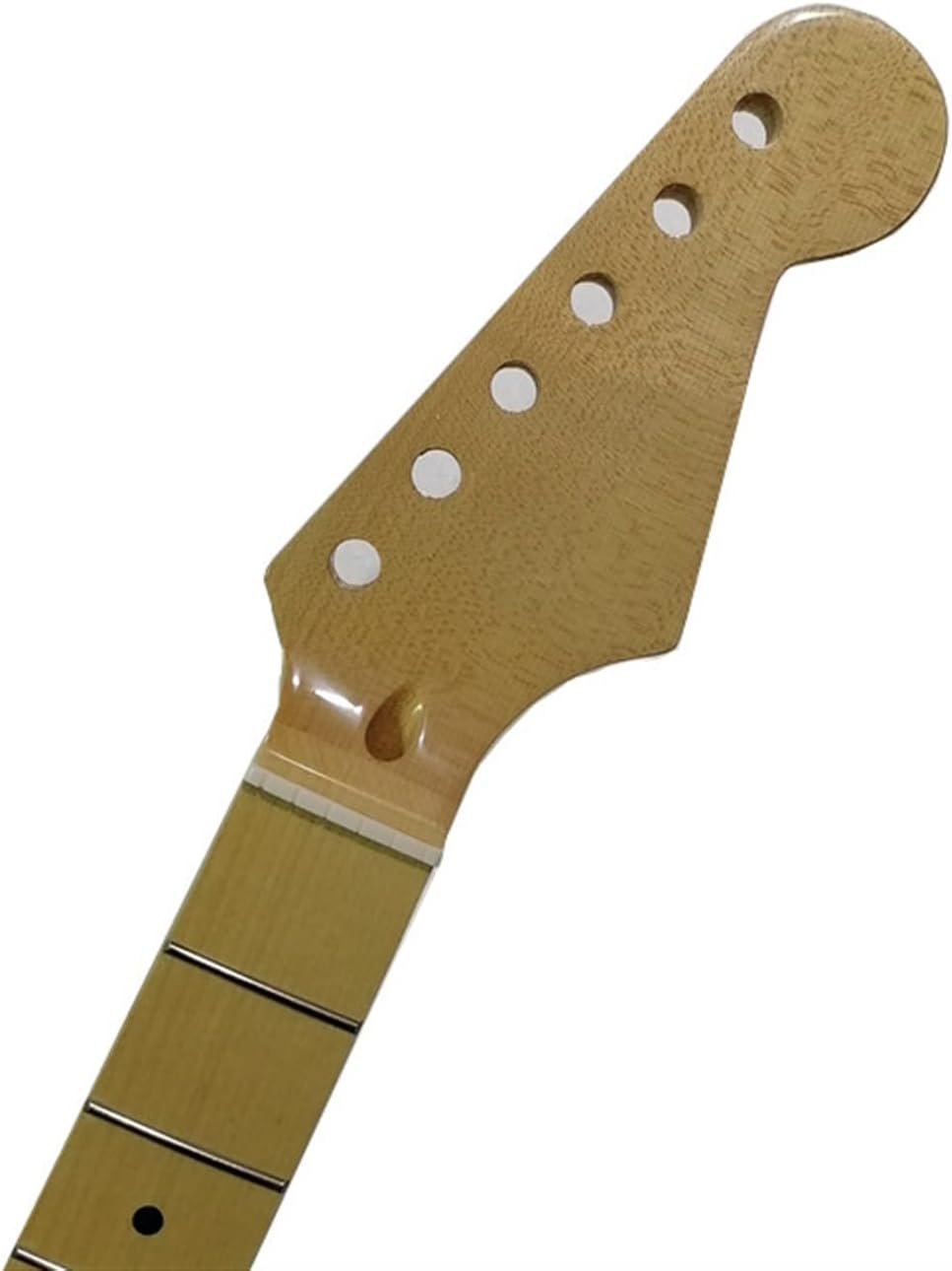 21 Frets Wood Color Maple Electric Guitar Neck Maple Fretboard Inlay Dots Guitar Accessories Unfinished Guitar Neck