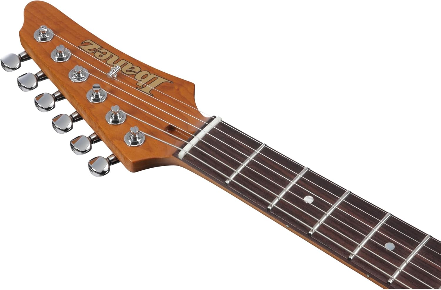 Ibanez AZ2204 Prestige 6-String Right-Handed Electric Guitar with Alder Body and Oval C S-Tech Wood Roasted Maple Neck (Vermillion Red)