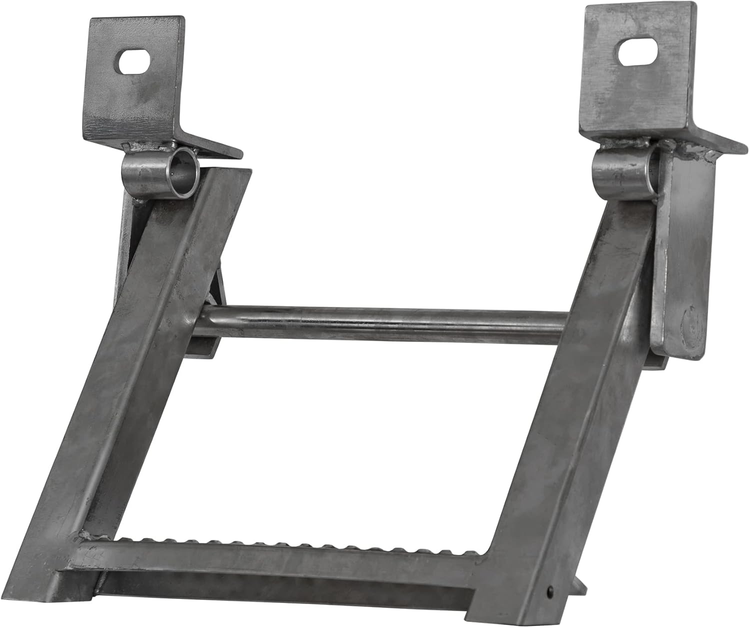 Buyers Products RS1SS 1-Rung Stainless Steel Retractable Truck Step,17.38 X 15 Inch, Non-Slip Treads with L-Shaped Bracket, 14 Inch Bolt Center, Truck & Trailer Accessories