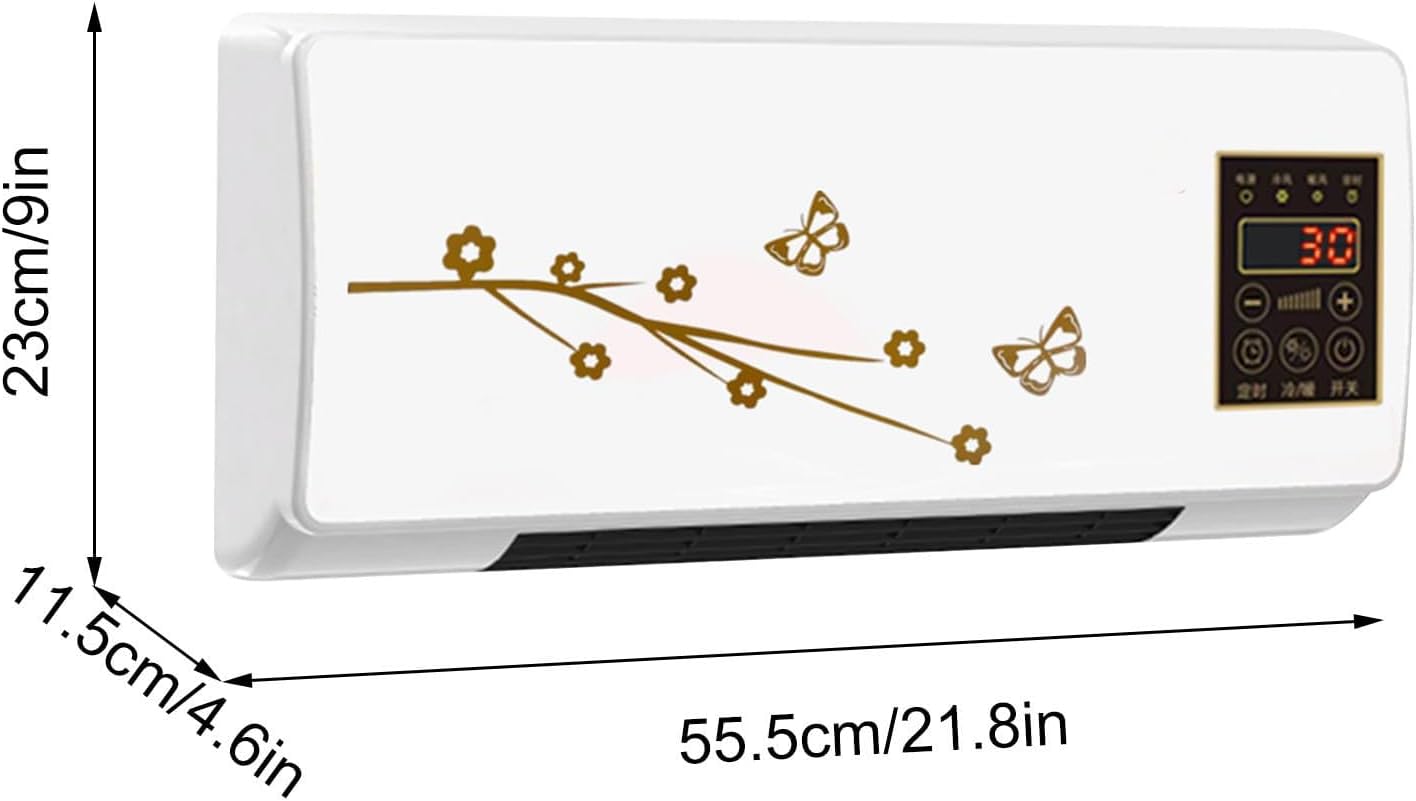 Multifuntional Wall Air Conditioner Fan 2-in-1 Wall Mounted Air Conditioner Heating Fan Portable New Ac and Heater Combo Unit Smart Air Conditioner Fan Heater For Home Office Bedroom