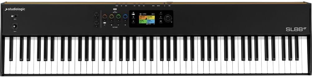 StudioLogic SL88 GT 88-Note Controller Keyboard with TP/400 Wooden-Touch Keys Bundle with Piano-Style Sustain Pedal, Keyboard Dust Cover, large and MIDI to MIDI Cable 10'