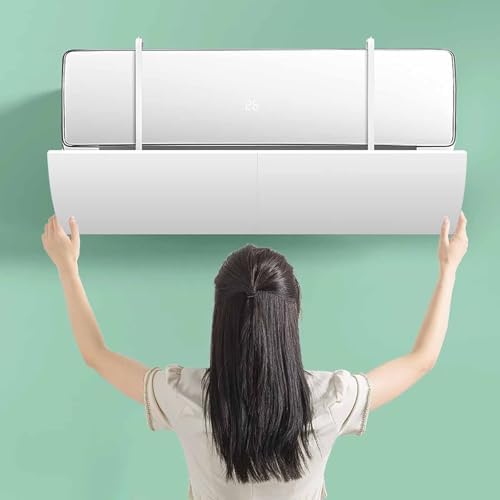 Air Conditioner Deflector, Universal Air Conditioning Baffle, PVC Anti-Blow ac Vent Deflector, for Cooling & Heating Systems