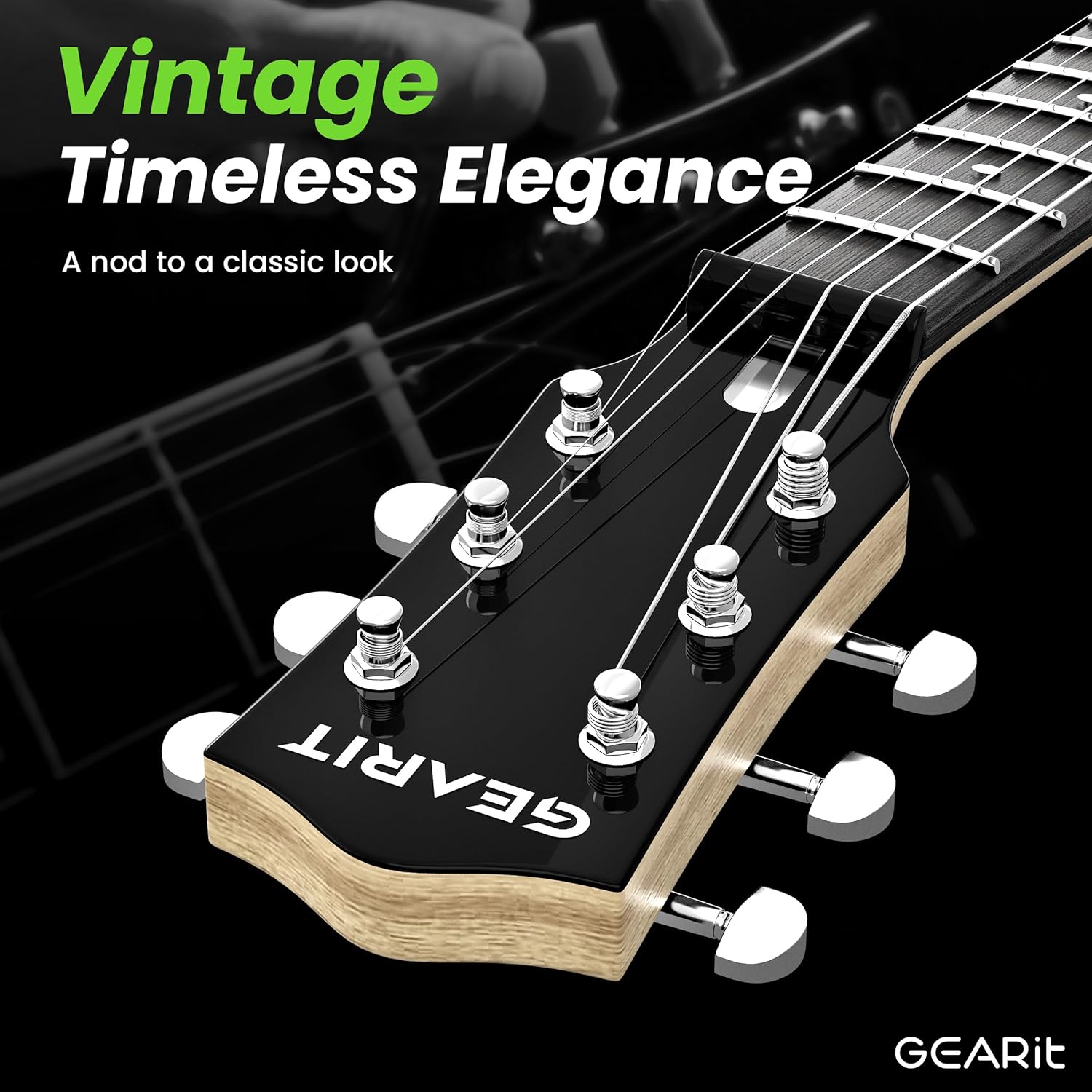 GEARit 39 Inch Full Size Electric Guitar Bundle w/Amplifier, H-H Pickups with Coil Split, Starter Kit with Tuner, Gig Bag, Strap, Cable, Picks, Strings - GI-155 Valley Series, Tobacco Burst