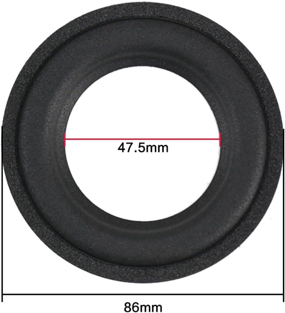 3 INCH 86mm for GO Play Woofer Speaker Foam Repair Surround Suspension Speaker Accessories Sponge Ring DIY 2PCS(86mm Foam Surround)