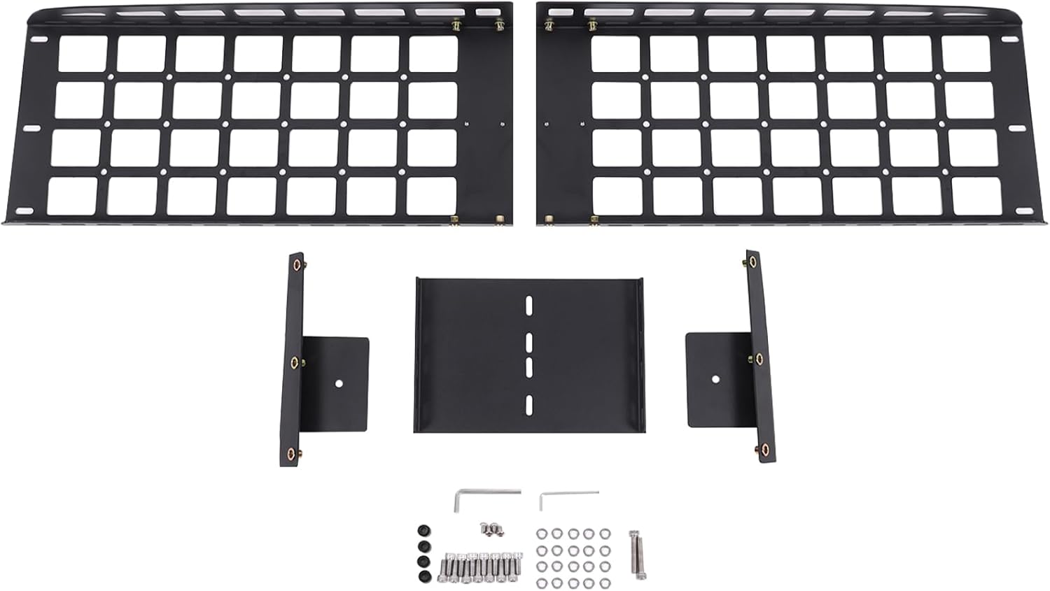 Car Interior Rear Trunk Cargo Rack Basket Tray Compatible with Nissan Frontier 2009-2017 Modular Storage Luggage Carrier Roof Overhead Molle Panel System Shelf Rack Trunk Hanging Organizer Accessories