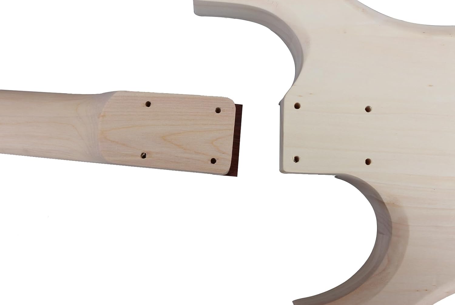 WUQIMUSC DIY electric guitar kits Basswood Guitar Body Mahogany Neck 24 fret 25.5 inch build on your own