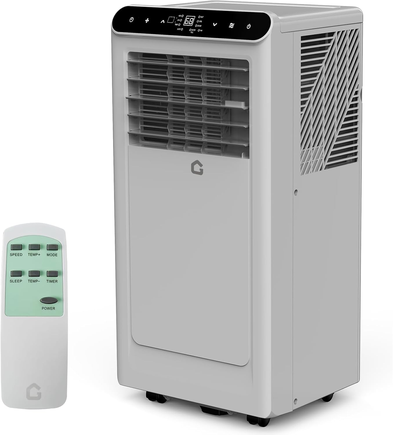 10000 BTUs Portable Air Conditioner, Cools Room up to 450sq.ft., 3-In-1 Portable AC Unit for Bedroom with Dehumidifier, Fan, Remote Control, Smart/Sleep Mode, 24H Timer