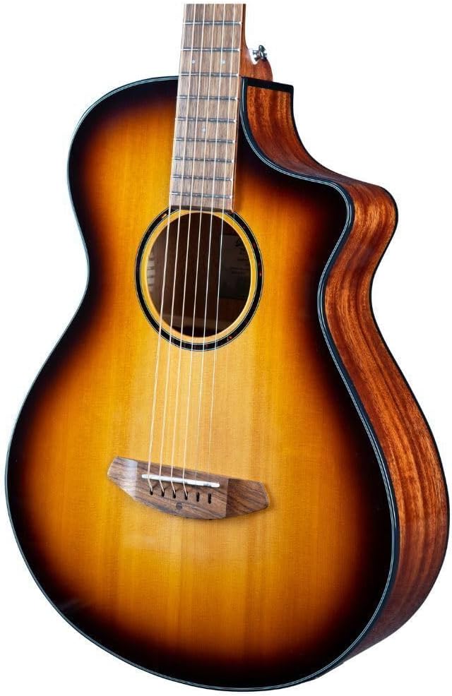 Breedlove ECO Discovery S Parlor Concertina CE Acoustic-Electric Guitar - Edgeburst Red Cedar/African Mahogany