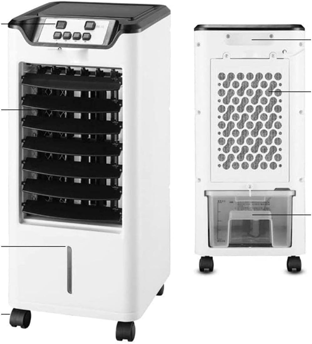 Portable Air Conditioner Cooler Air Conditioner Mobile Without Hose Air Conditioning Cooling Cooling Cooling Mobile Small Air Conditioner, Red