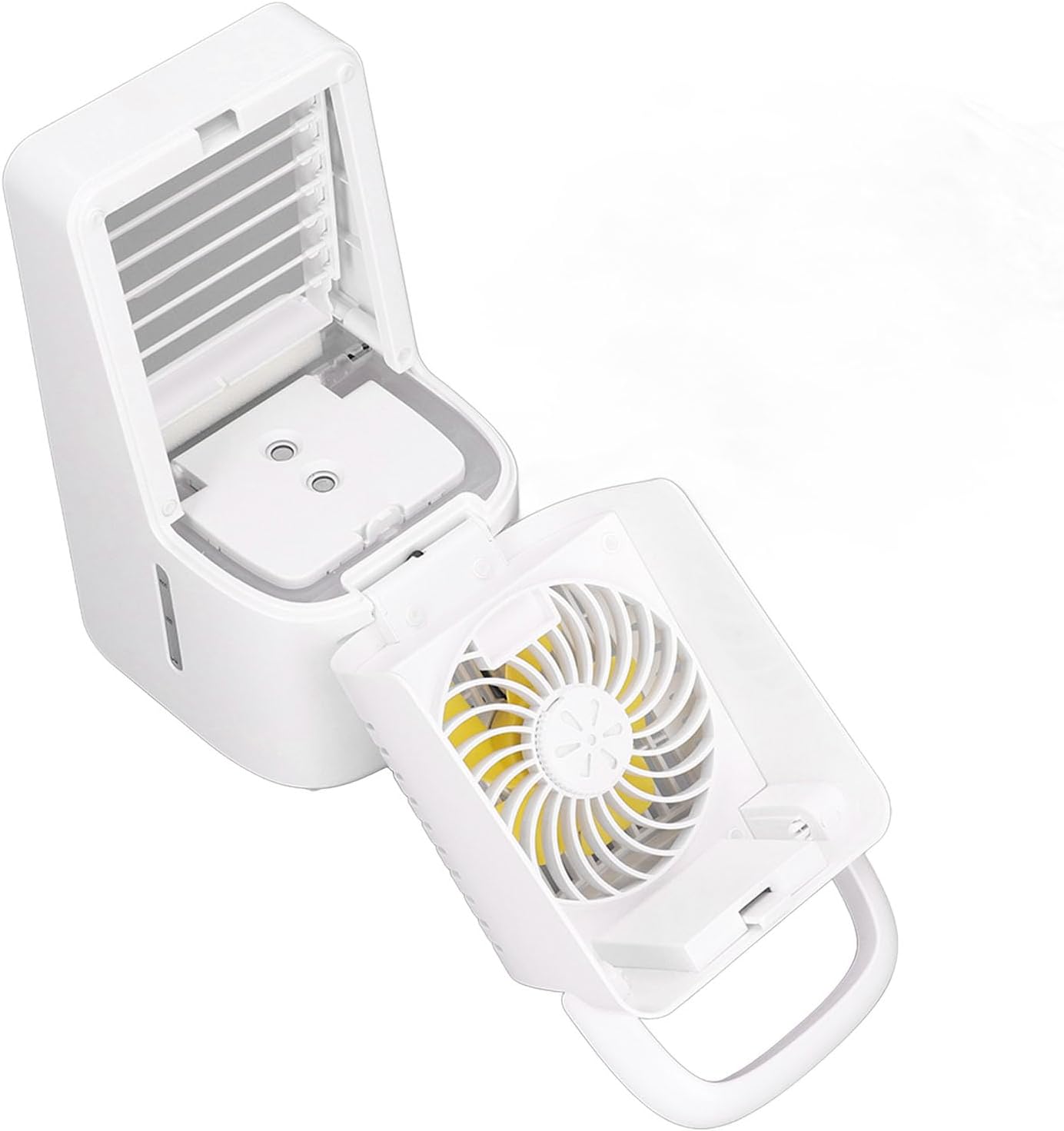 Air Conditioner USB Charging Mini Air Conditioner Portable Cooling Fan 700ml Water Tank Capacity Air Cooler for Bedroom Desk Camping