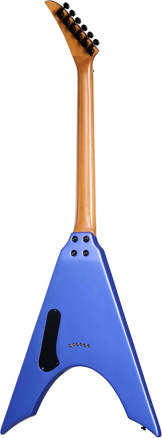 Kramer Nite-V String Thru Body, Royal Blue Metallic with Bag