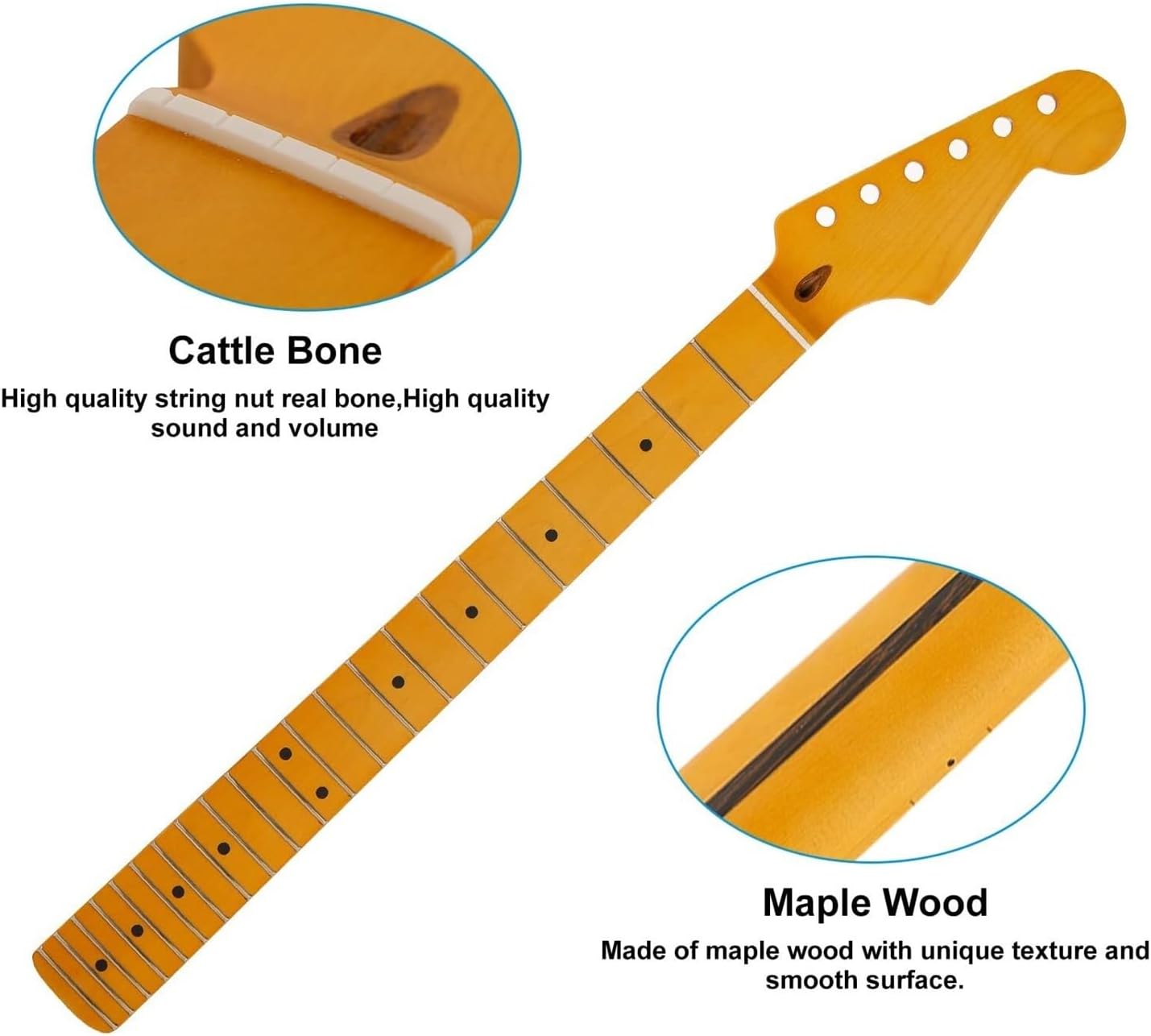 6-String Electric Guitar Pickup Set (Single Coil + Humbucker) for ST/TL Style Guitars