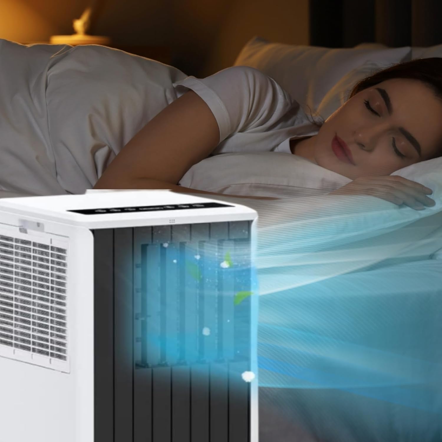 8000 BTU Portable Air Conditioner for 250-350 Sq Ft 3-In-1 AC Unit with Cooling/Dehumidifier/Fan Modes, Remote, 24H Timer & Installation Kit for Home/Office/Dorm