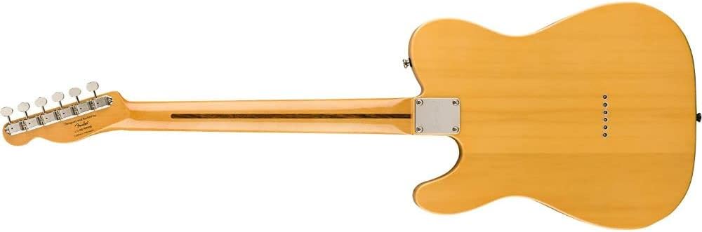 Squier by Fender 50's Telecaster (Maple, Butterscotch Blonde) Bundle with Fender 10ft Cable (Straight/Straight), Fender Guitar 12-Pack Picks, and Fender 2