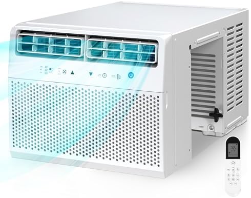 Antarctic Star U-Shaped Air Conditioner Window Unit 10000BTU, Cools up to 450 Sq. Ft, Quiet Window Air Conditioner, Saddle Window AC Units with Full Window View, Energy Saving, 6 Modes, CEER 11