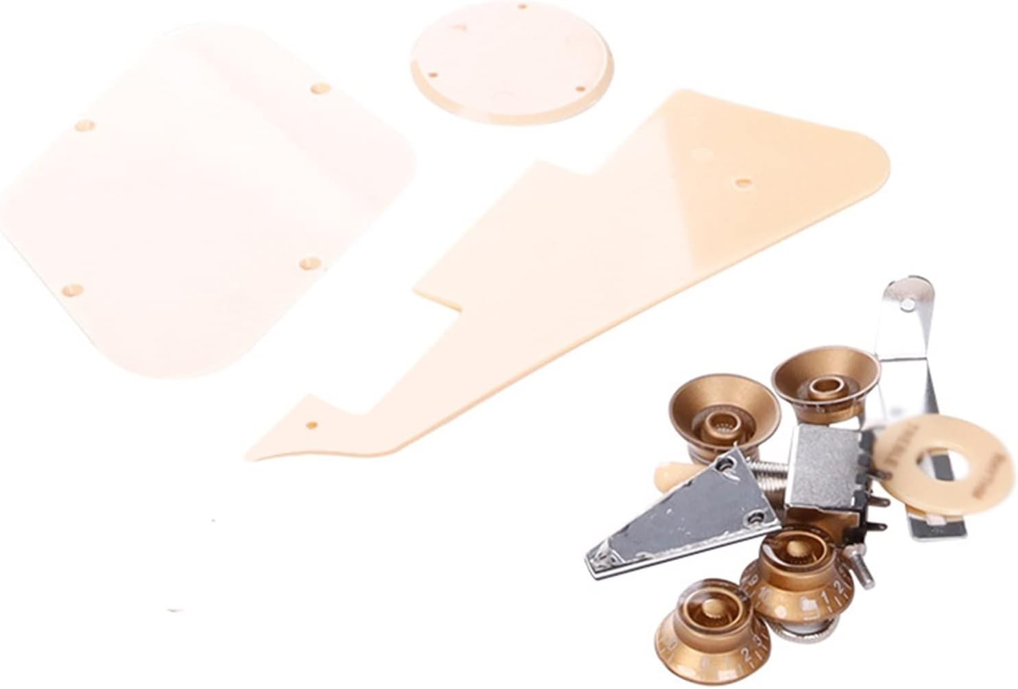 TSTS for LP Electric Guitar Set Neck Guitar Body Wood Billet DIY Semi-Finished Complete Accessories Set Unfinished Electric Guitar Kit