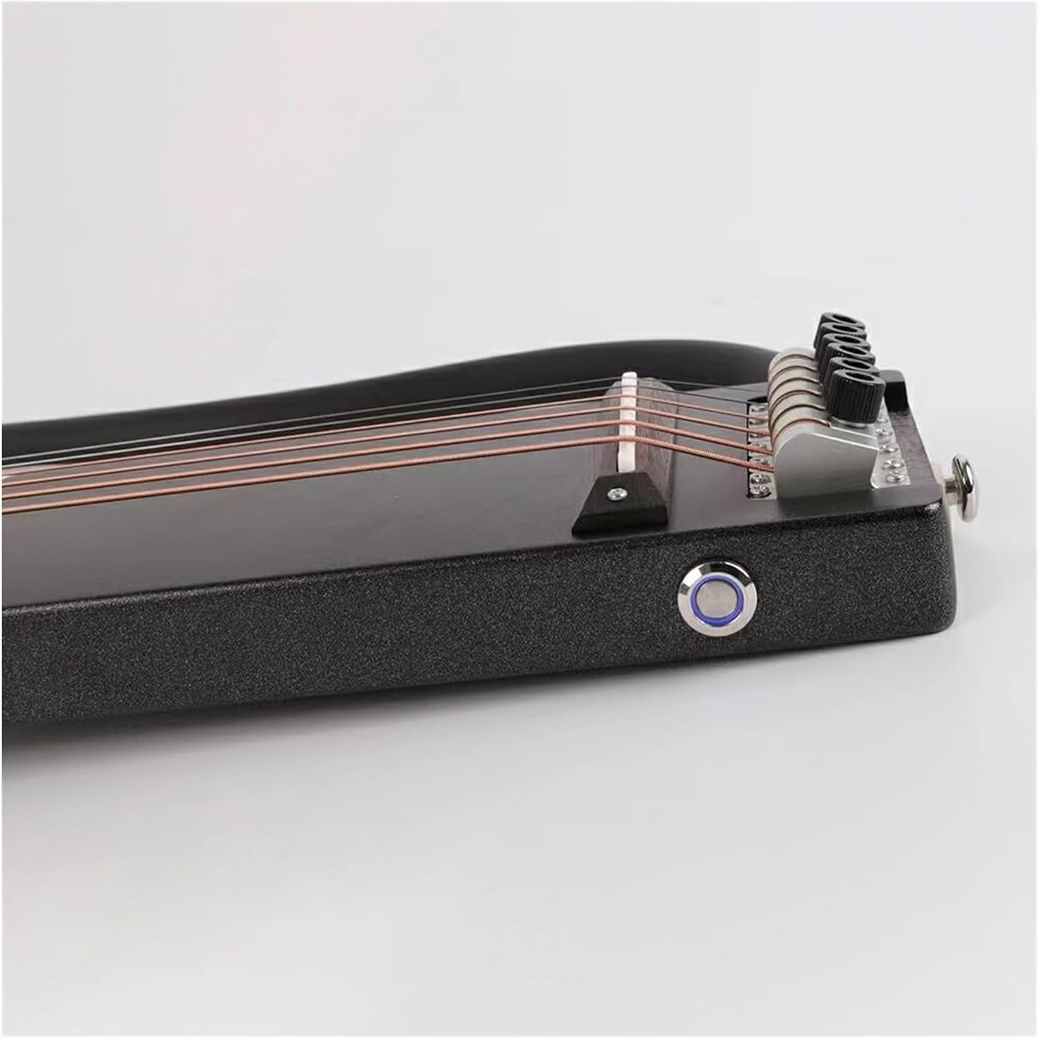 VENEKA Headless Electric Guitar Ultra Short Headless Silent Portable Travel Electric Guitar Maple Body Rosewood Fingerboard (Color : 02)