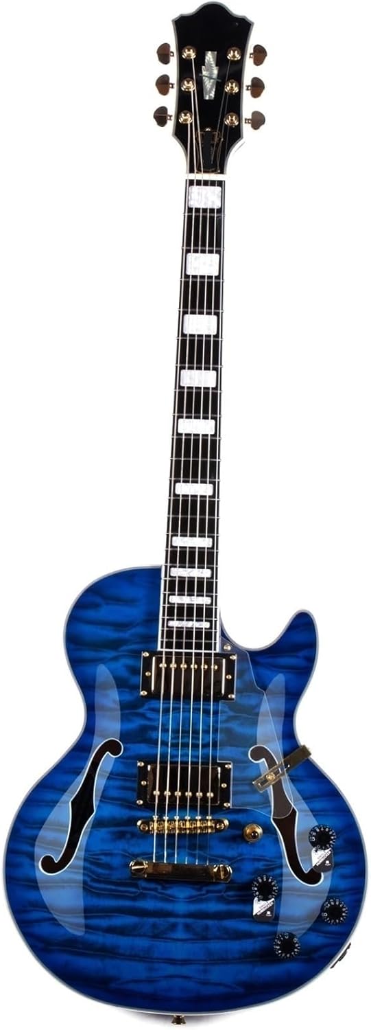 Beginner Electric Guitar Kits 22 Fret Electric Guitar(Blue)