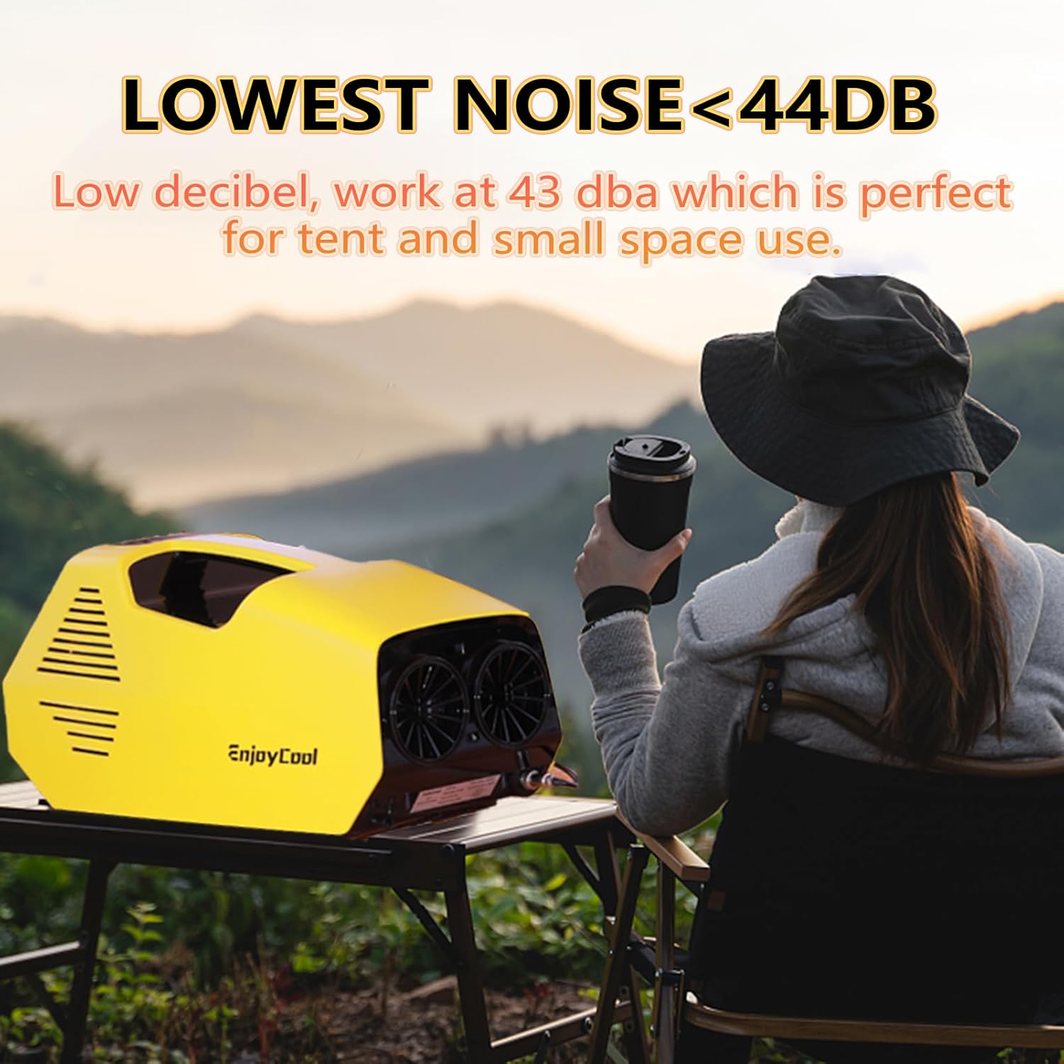 Portable Air 2380 BTU Outdoor Air Conditioner tent air conditioner for camping Portable Air Conditioner for Pet Low Noise (44DB) and Low Power Consumption (220W) Conditioner for Camping