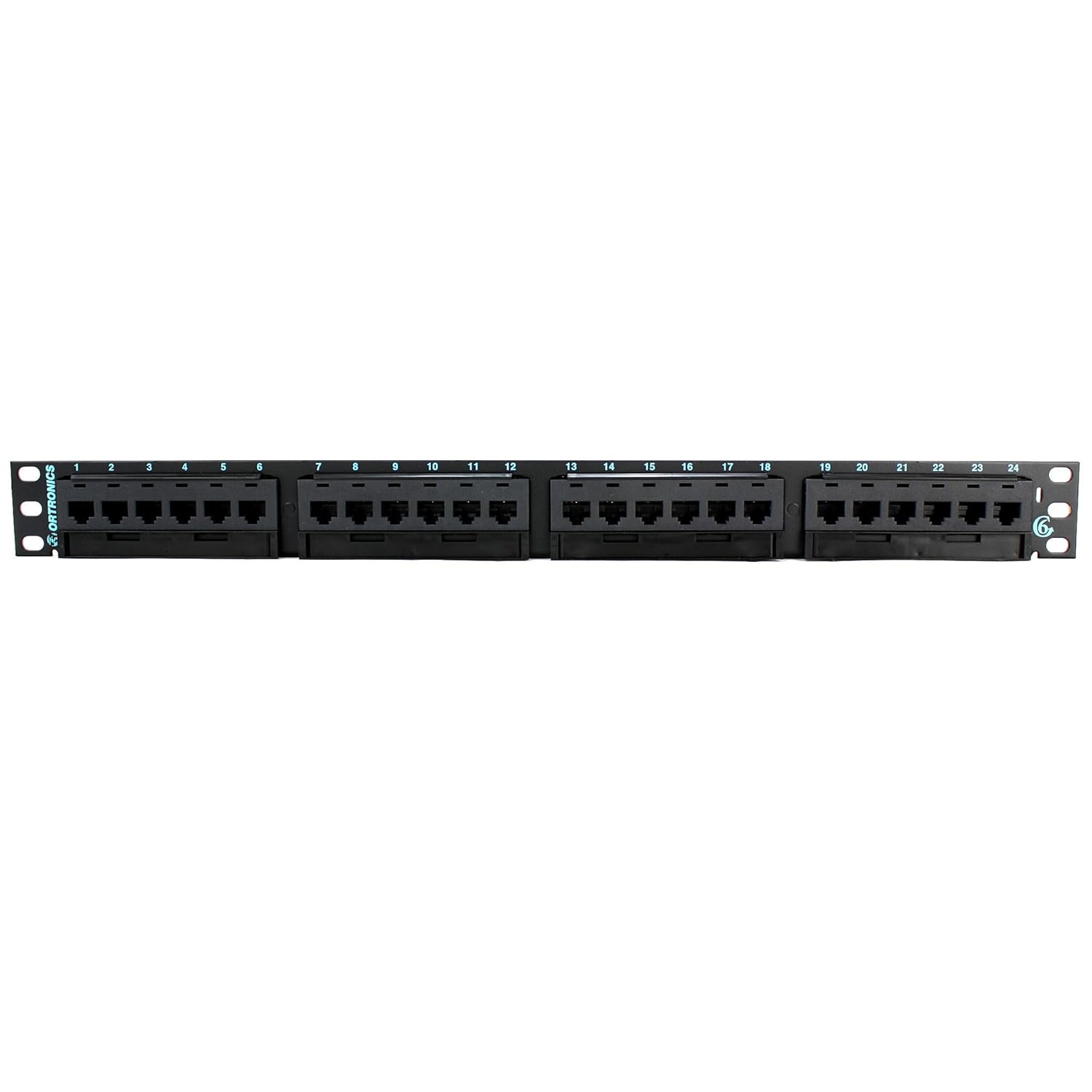 Ortronics OR-PHD66U24 Clarity 6 Patch Panel, Six-Port Modules, 24-Port