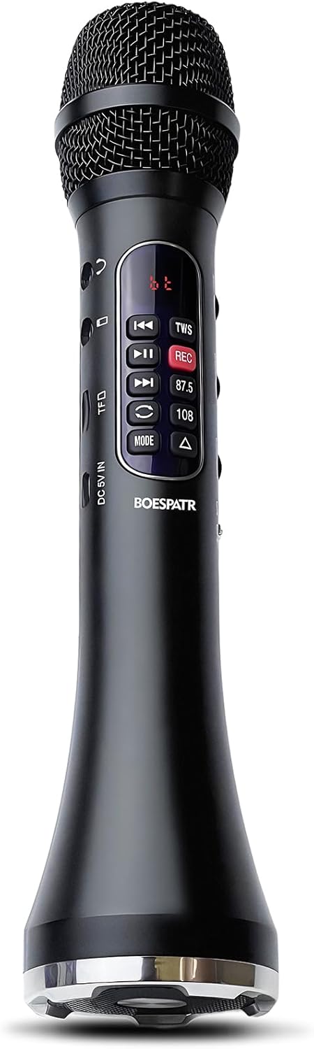 Karaoke Microphone Wireless Bluetooth,Handheld Voice Amplifier,Portable Mic with Speaker 30W High Power DSP Chip Smart Noise Reduction for Car/Indoor/Outdoor Speaking Teaching Singing