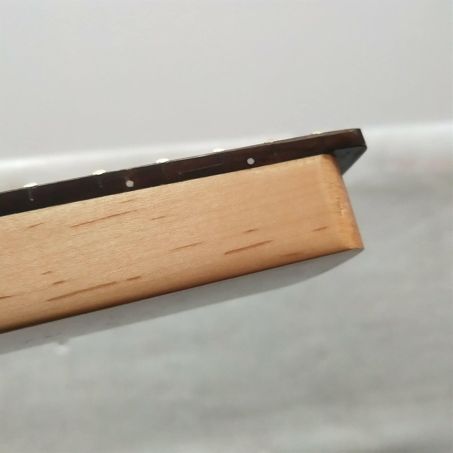 22 Fret 25.5inch Maple Electric Guitar Neck Rosewood Fingerboard Real Inlay Parts Unfinished Guitar Neck