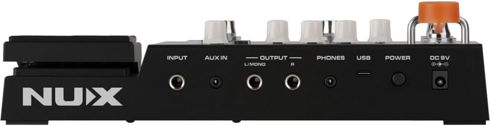 NUX MG-400 Guitar Multi-FX Pedal with dual processors and delivering high definition models and increased flexibility. Integrated effect
