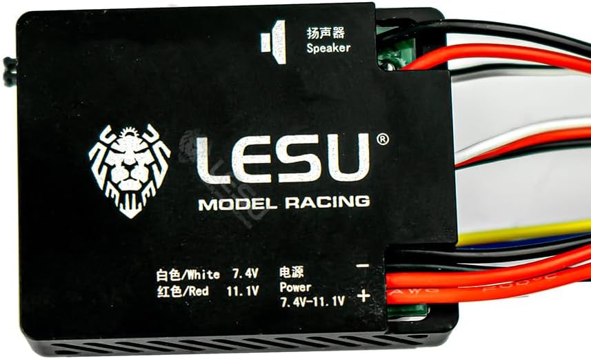 LESU CNC L6 V6 V8 Sound System and LED Light Modules Two-in-one for 1/14 RC Truck Construction Car Model Parts