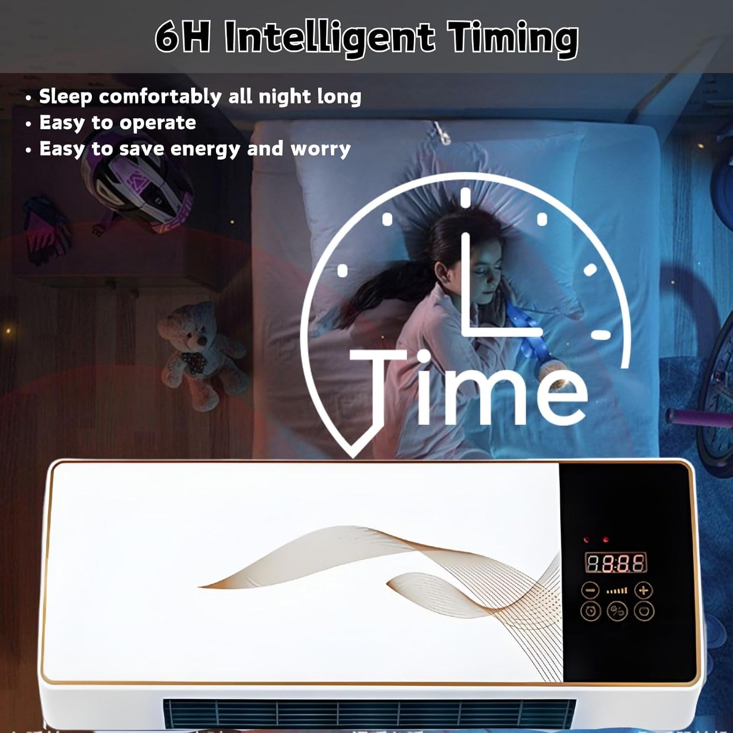 Portable Air Conditioners Fan Wall Ac And Heater Combo Unit With Remote Conditioner Fan For Home Office Bedroom