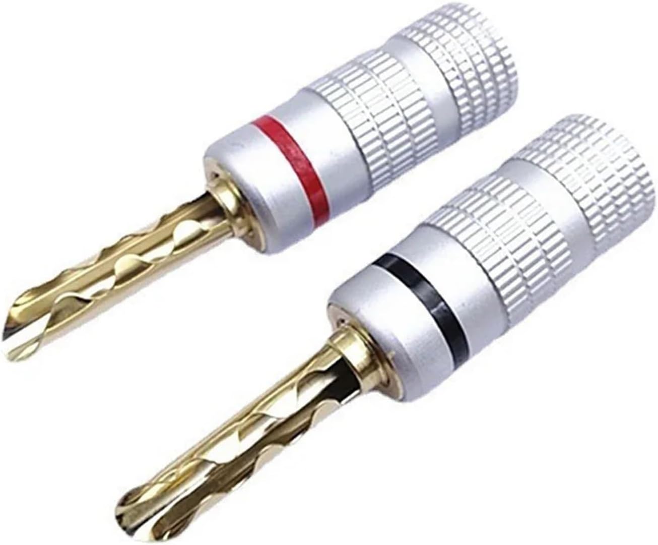 50Pcs/Lot Banana Plugs Connectors Audio Jack Wire Cable Screw Speaker Amplifier Connectors Plugs(50 Pieces)