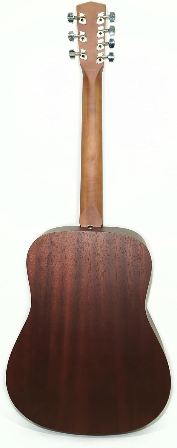 New Acoustic Guitar, Seven 7 String Acoustic Dreadnought Guitar Trembita SunCity made in Ukraine Natural Wood!