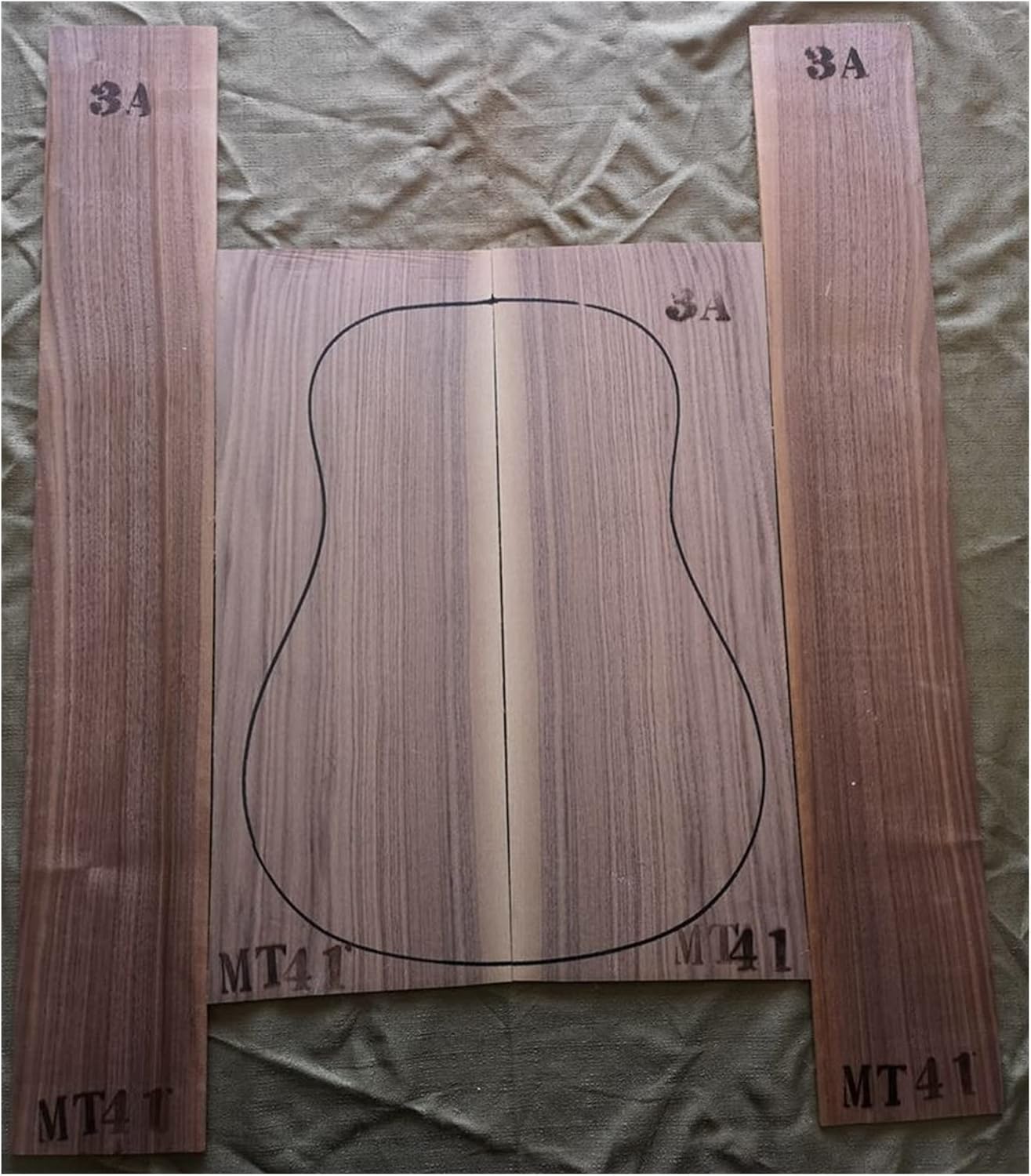 1 Set Guitar Back and Side Kit 41inch Guitar Panel Guitarra Making Material DIY Guitar Kit (Color : 5)