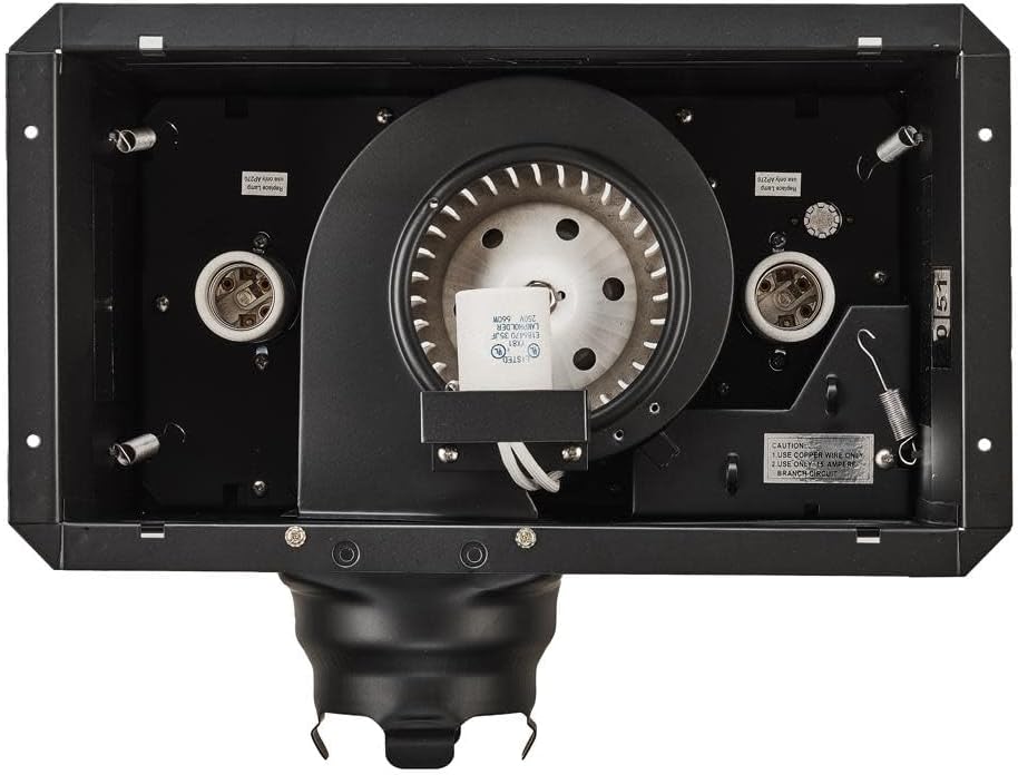 Aero Pure A515A W Quiet Bathroom Fan with Heat and Light, White