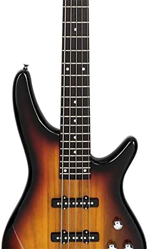 Music Lover GIB Electric 5 String Bass Guitar Full Size Bag Strap Pick Connector Wrench Tool Sunset Color 3-7 Days Delivery