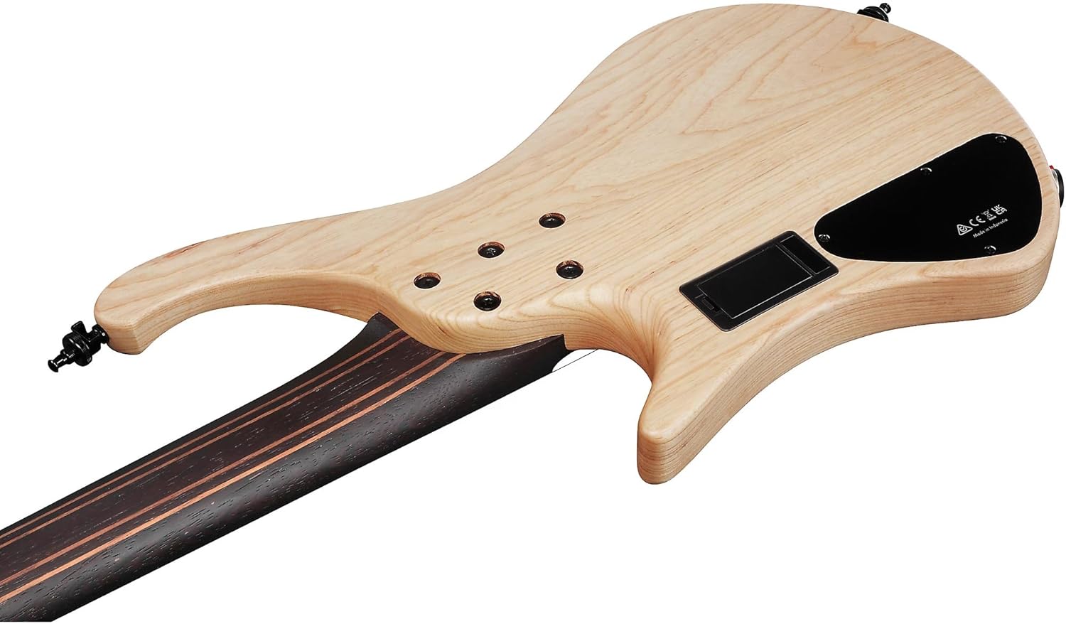 Ibanez EHB1675MS Headless 5-String Bass Guitar, Panga Panga Fingerboard, Natural Flat