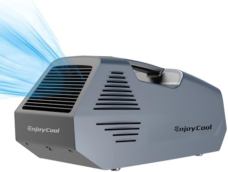 Portable air conditioner Fast Cooling Outdoor Built-in Cool Sleep Modes Air Conditioner with Remote Control 2380 BTU Camping Bedroom Small Air Conditioner Portable for Room Office Camping Car blue