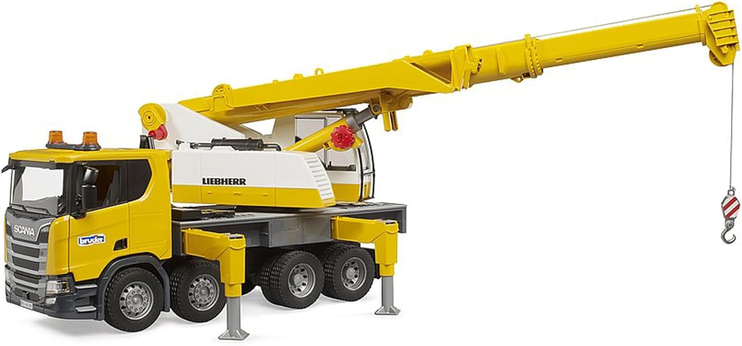 Bruder 03571 Scania Super 560R Liebherr Crane Truck w Light/Sound Module
