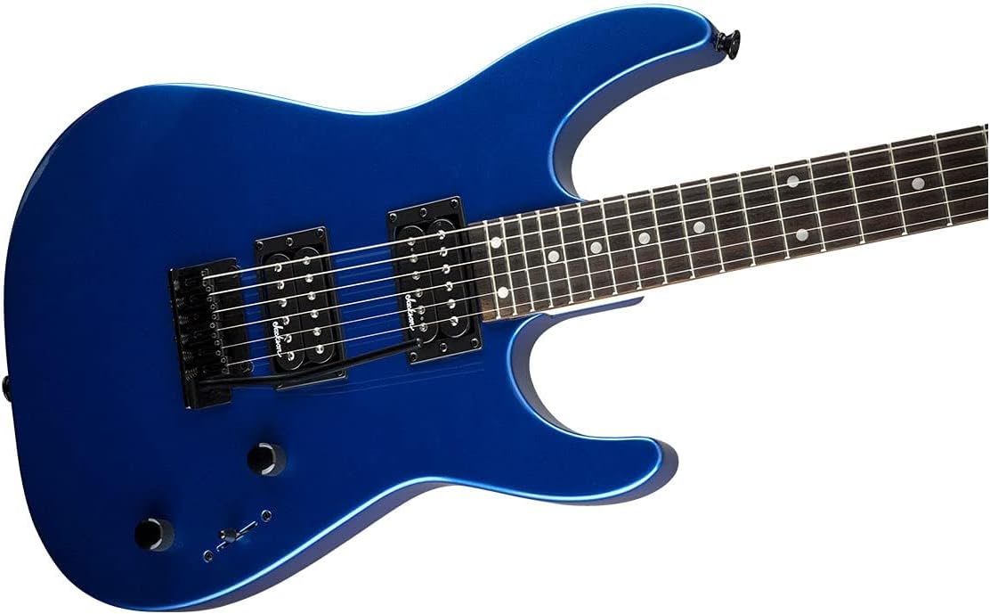 Jackson JS Series Dinky JS12 6-String Right-Handed Electric Guitar with Amaranth Fingerboard (Metallic Blue)