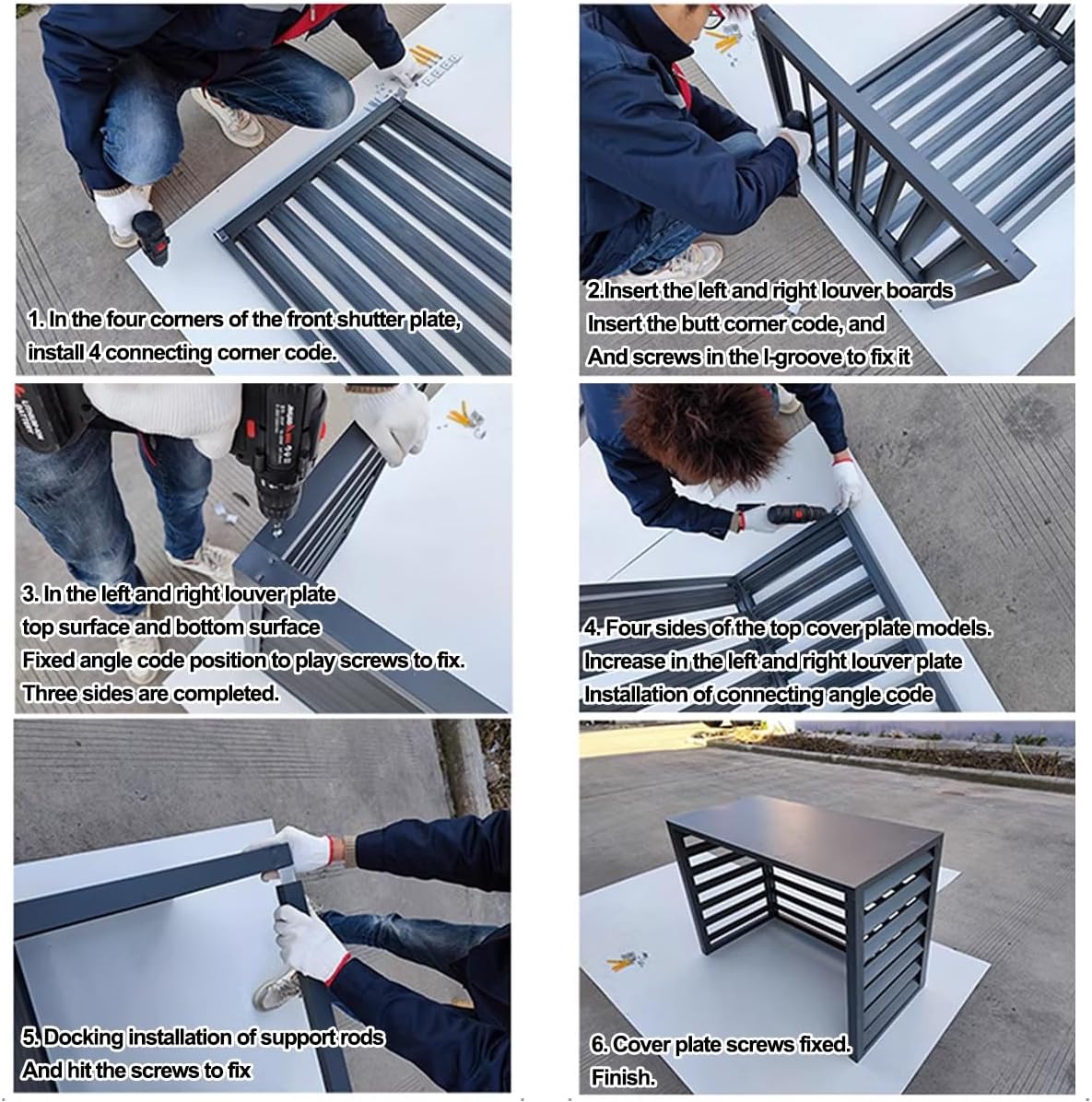 Cover for Outdoor Air Conditioner Covers for Outside Units Decorative Privacy Screen Air Conditioner Protection Cover Weather Resistant Privacy Fence