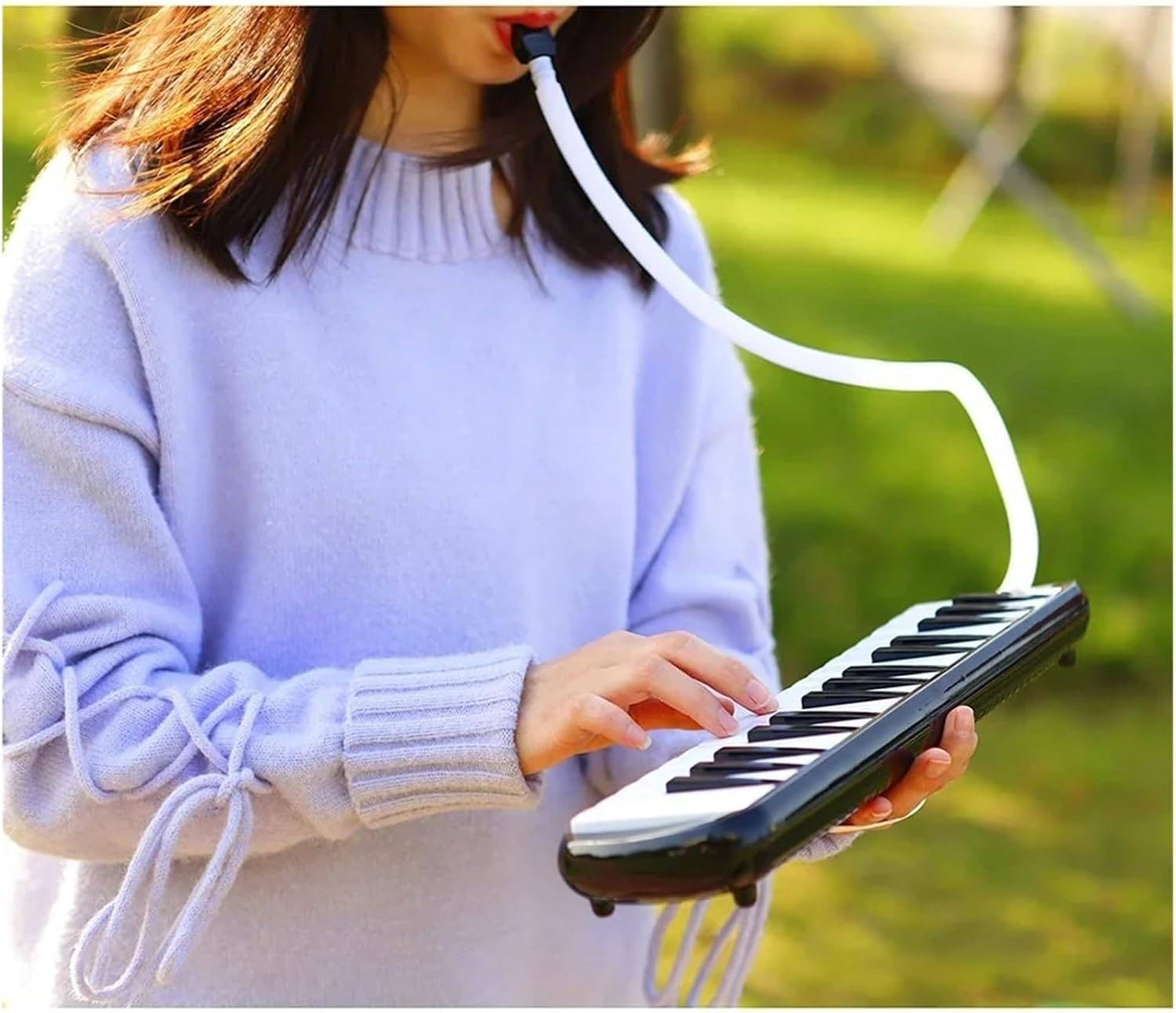 Melodica Melodica 32/37 Keys Piano Keyboard Mouth Organ Musical Beginner Children Educational Gift(IRIN 37 Keys Black)