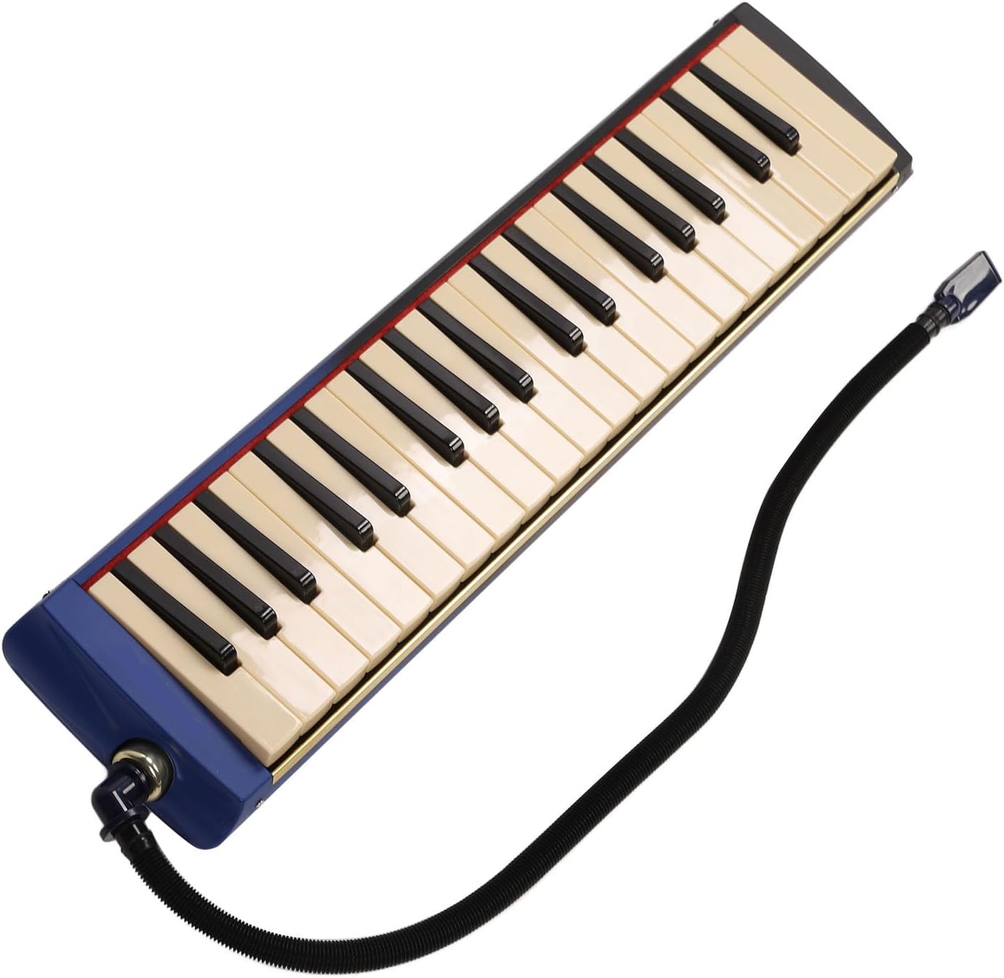 37 Key Melodica Instrument Piano, Professional Air Keyboard with Double Soft Tubes, 2pcs Mouthpiece, ABS Material, Complete Set with Carrying Bag for Beginners and Music Performanc