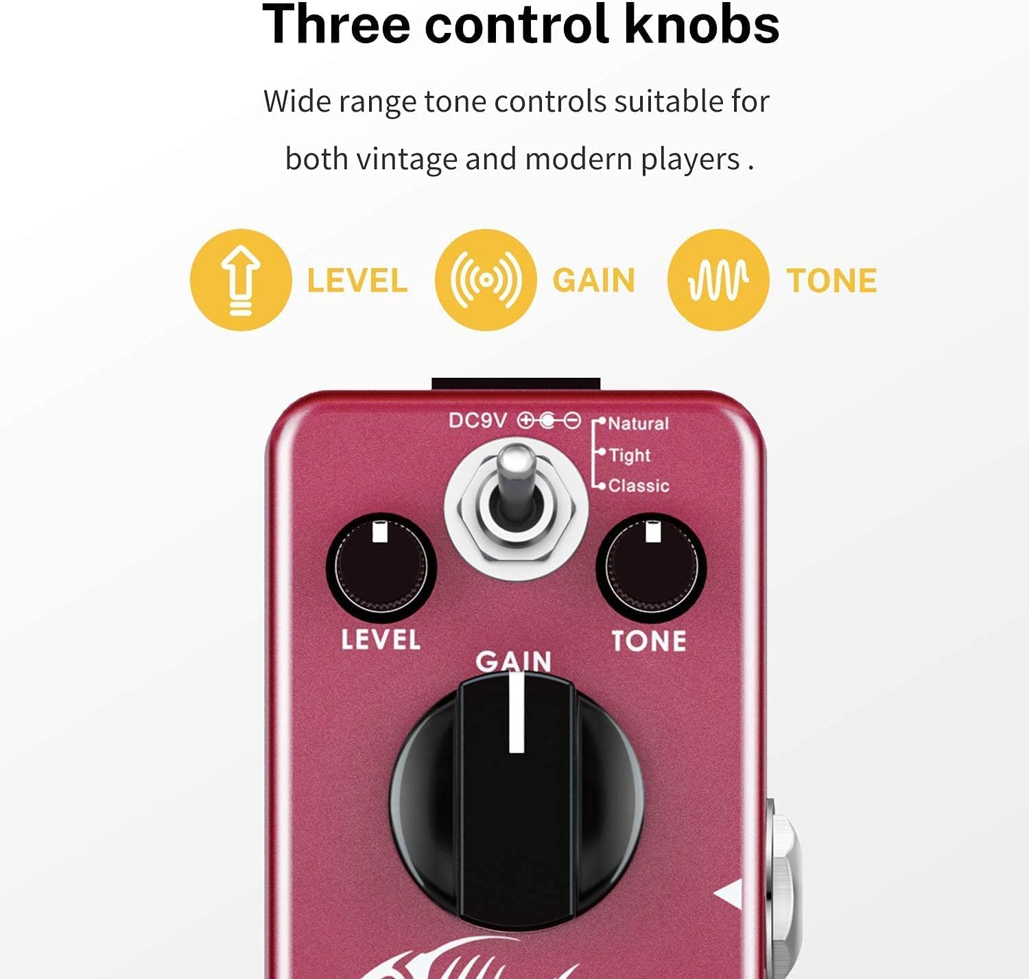 Donner Delay and Distortion Pedals for Electric Guitar