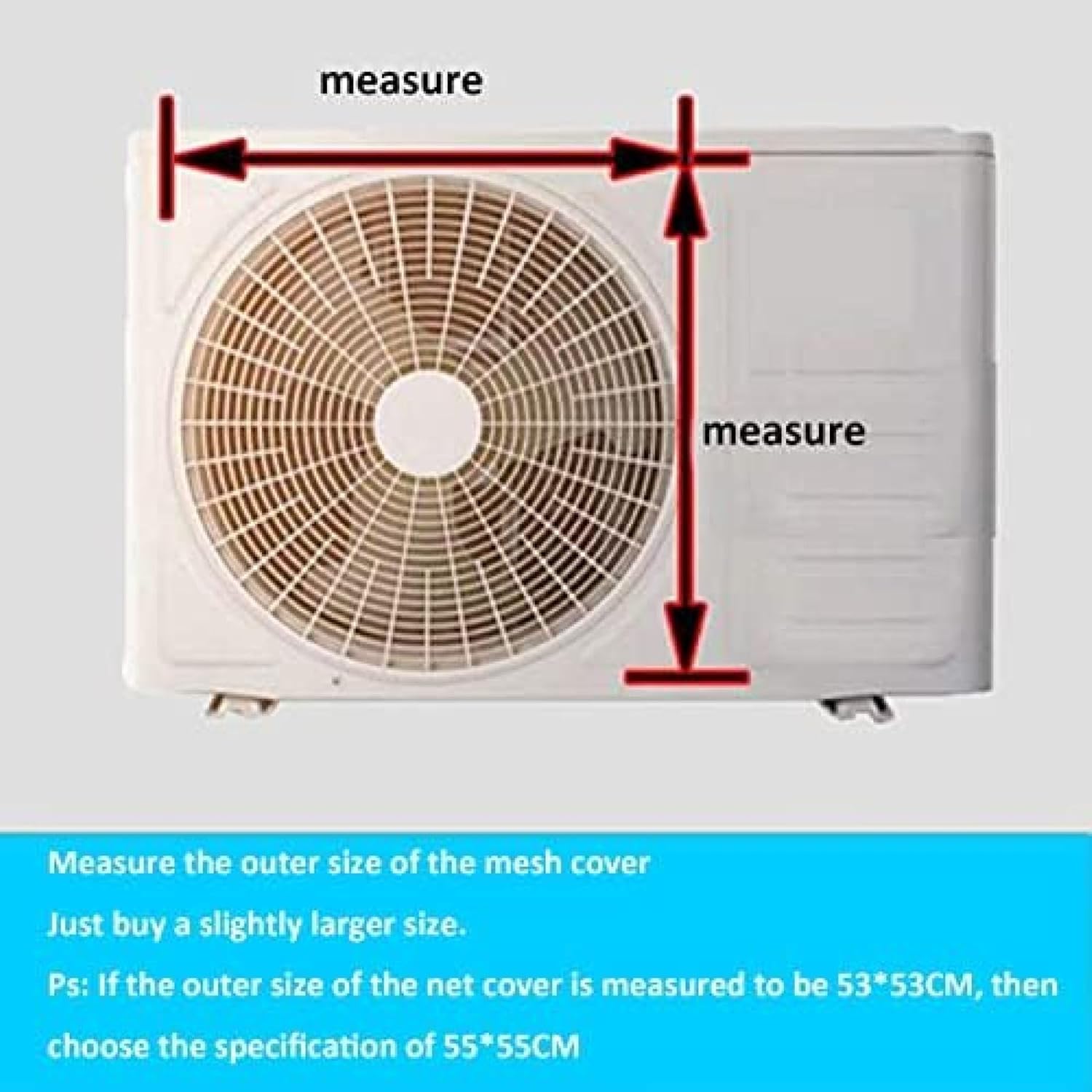 Outdoor Air Conditioner Cover Waterproof AntiDirect Blow Deflector Galvanized Steel Heat Pump Unit Cover for Condensing Unit Dustproof and Wind Baffle Protection