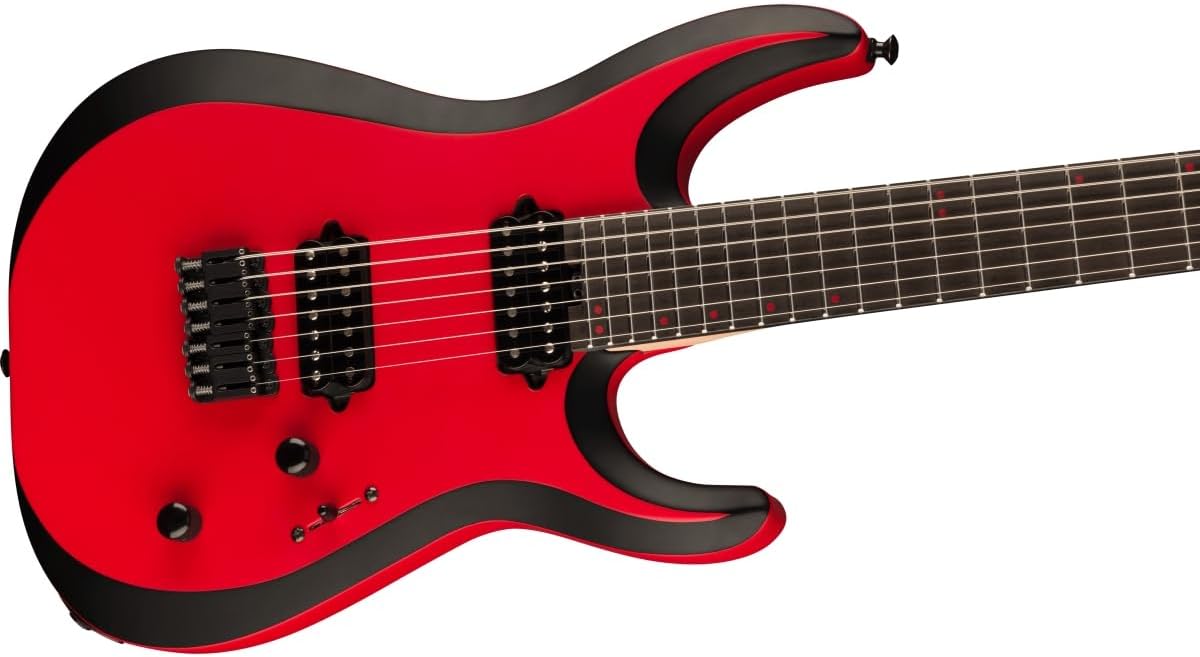 Jackson Pro Plus Series DK Modern MDK7 HT - Red with Black Bevels