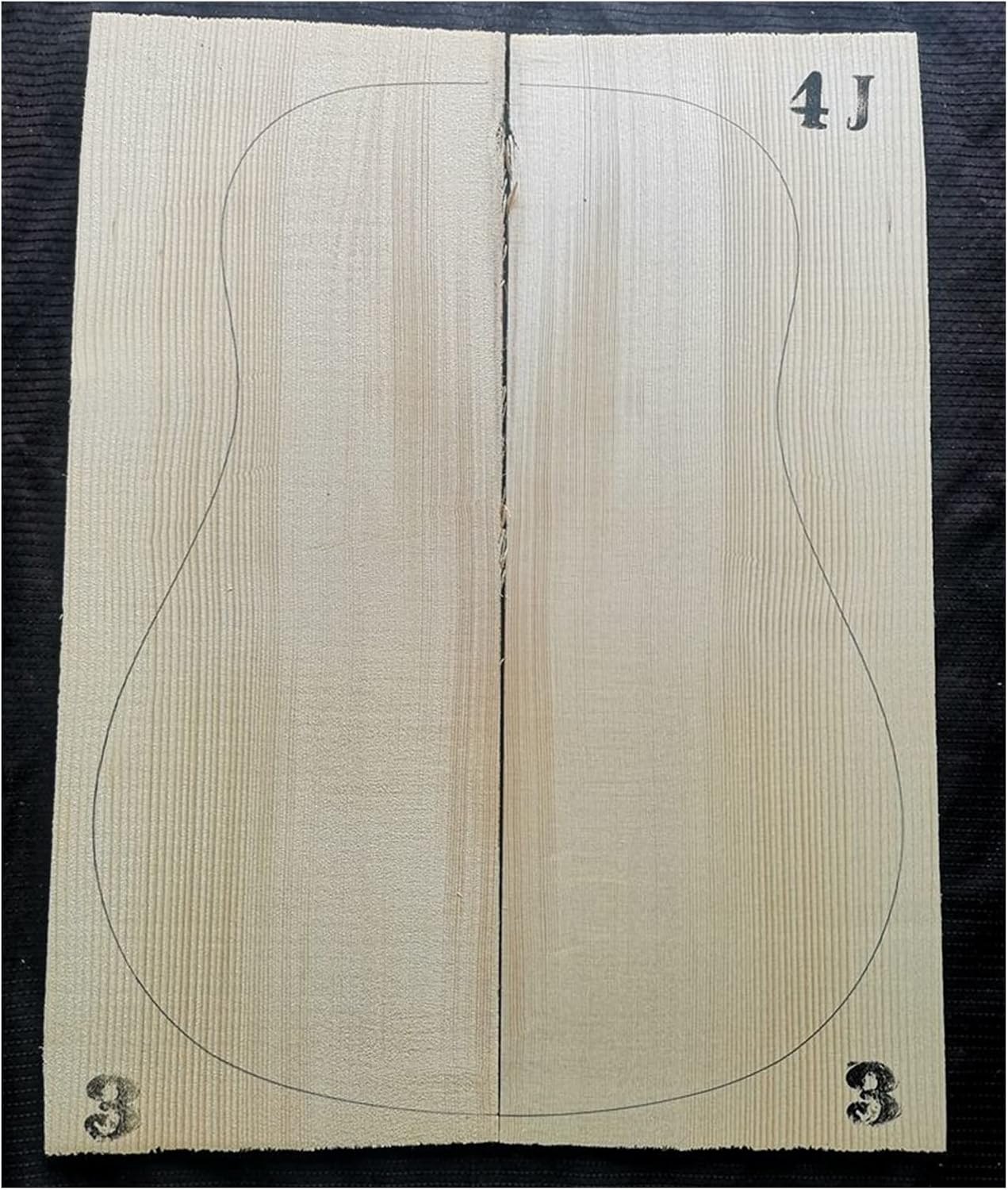FLFL Guitar Spruce Panel White Pine Production Full Veneer Guitar Material Unfinished Guitar Kit